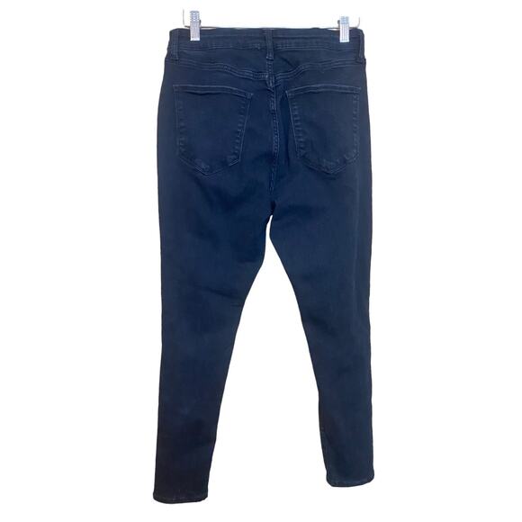 Arizona Black skinny distressed High Rise jeggings with holes - Juniors 11 Short - Picture 3 of 7